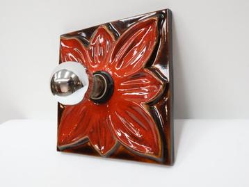 Vintage wandlamp | Keramiek | Jaren 60 |  beschikbaar voor biedingen