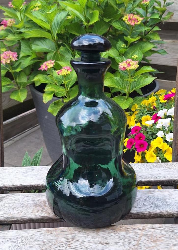 Prachtige Algot Povelsen Denmark karaf met speeldoos., Antiek en Kunst, Curiosa en Brocante, Ophalen of Verzenden