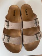 Scholl leren slippers maat 43, Ophalen of Verzenden, Zo goed als nieuw, Zwart, Slippers