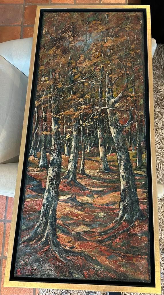 Schilderij van Peter ten Brake - Boslandschap, Antiek en Kunst, Kunst | Schilderijen | Klassiek, Ophalen