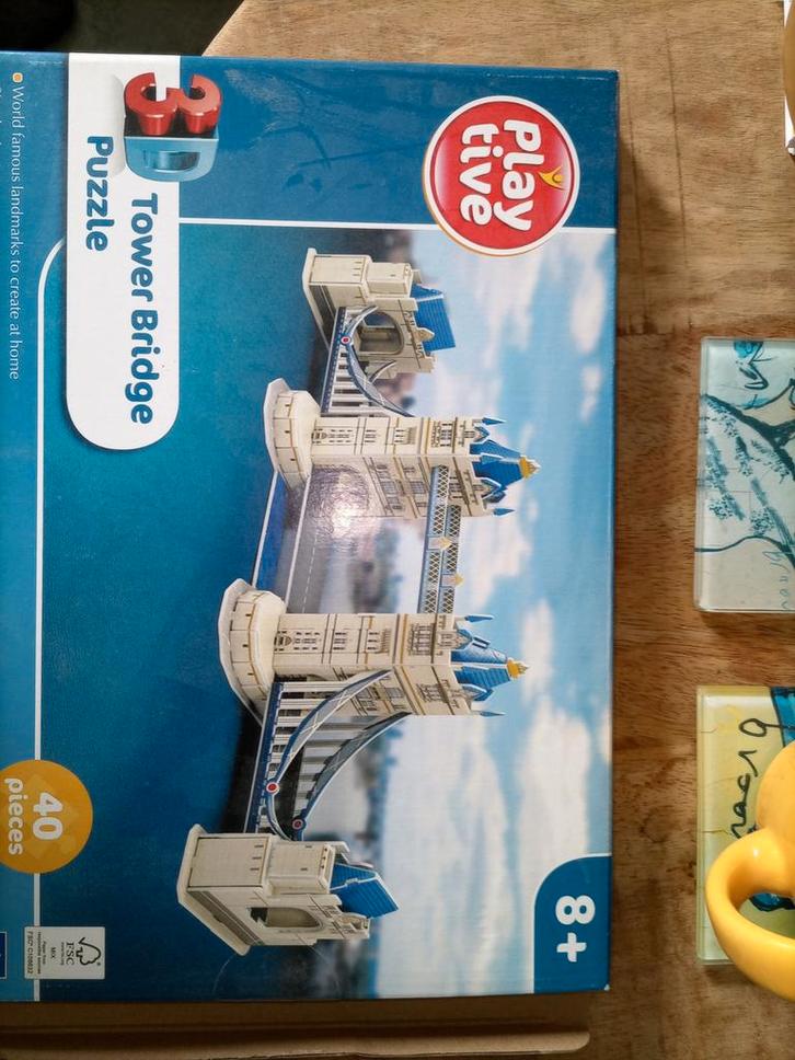 Puzzel van the Tower Bridge., Hobby en Vrije tijd, Modelbouw | Figuren en Diorama's, Nieuw, Figuur of Figuren, 1:50 of kleiner