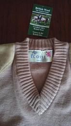 Gloednieuwe 100% wollen trui (heren XS beige), The Niffi Ecosse Range, Beige, Nieuw, Ophalen of Verzenden