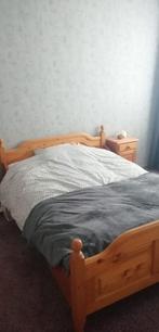 Twee Persoonsbed inclusief matras + nachtkastjes + ladekast, Huis en Inrichting, Ophalen, Gebruikt, Tweepersoons