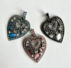 Kettinghangers HART + ketting Jasseron schakel, Ophalen of Verzenden, Zo goed als nieuw, Zilver, Overige materialen