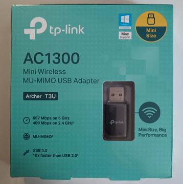 TP-Link AC1300 Mini Draadloze MU-MIMO USB Adapter beschikbaar voor biedingen