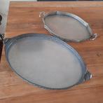 Vintage tinnen Dienbladen Set, Antiek en Kunst, Antiek | Schalen, Ophalen of Verzenden