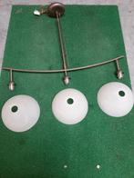Mooie hanglamp en schemerlampen set, Ophalen, Gebruikt, Glas, Modern