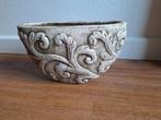 Brocate bloembot, Rond, Ophalen of Verzenden, Aardewerk, Minder dan 40 cm