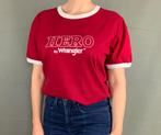 Vintage Hero By Wrangler T-shirt maat XXL rood-wit, Verzenden, Maat 46/48 (XL) of groter, Wrangler, Zo goed als nieuw