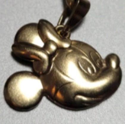 Vintage 14-karaats gouden bedel / hanger: Minnie Mouse [585], Sieraden, Tassen en Uiterlijk, Bedels, Zo goed als nieuw, Overige merken