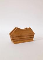 VINTAGE HOUTEN SERVETHOUDER, Gebruikt, -, -, Ophalen of Verzenden