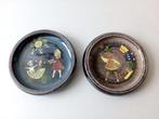 Handbeschilderde schaaltjes.Hugo Kohler.Biel.Pr.p/stuk, Antiek en Kunst, Ophalen of Verzenden
