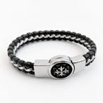 Leer Armband met Stalen Maltezer Kruis Sluiting Dames Heren, Staal, Birgitta-Gracht 33, 6465 EL Kerkrade, Nederland, Verzenden
