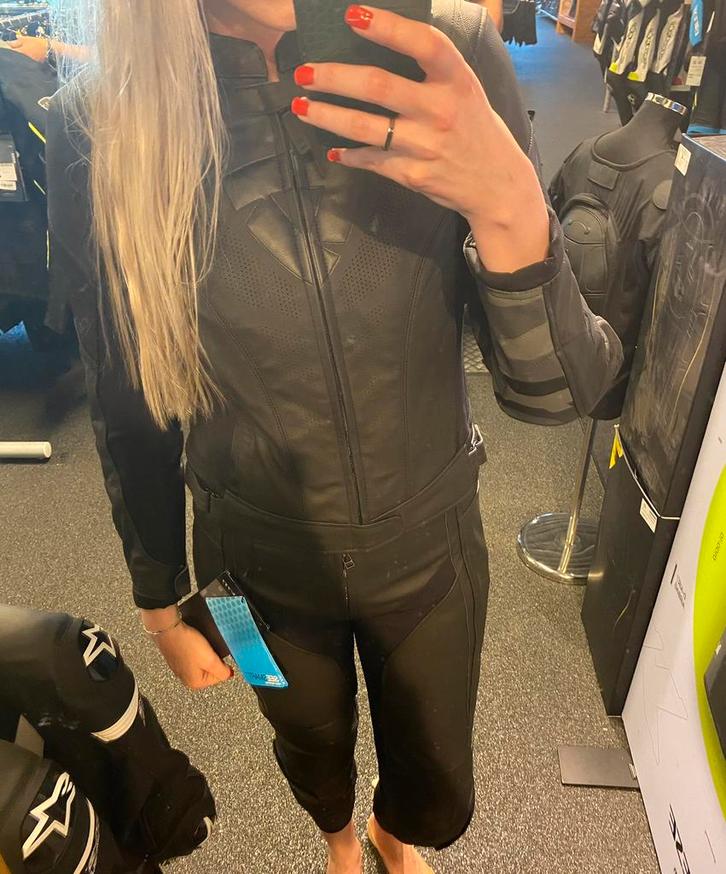 Revit Xena 3 Dames Motor Jas + Broek Leer, Motoren, Kleding | Motorkleding, Combipak, Dames, Tweedehands, Ophalen of Verzenden