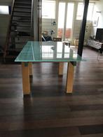 Eet Tafel met 12 mm dik gehard glas (BIEDEN ), Huis en Inrichting, Design, 150 tot 200 cm, Rechthoekig, 50 tot 100 cm