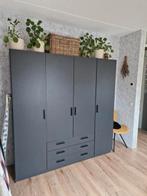 Kledingkast antraciet, Huis en Inrichting, Ophalen, 200 cm of meer, 150 tot 200 cm, Zo goed als nieuw