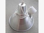 Aluminium eenvoudige 'industriële' hanglamp B=35cm H=25cm j8, Huis en Inrichting, Lampen | Hanglampen, Metaal, Ophalen