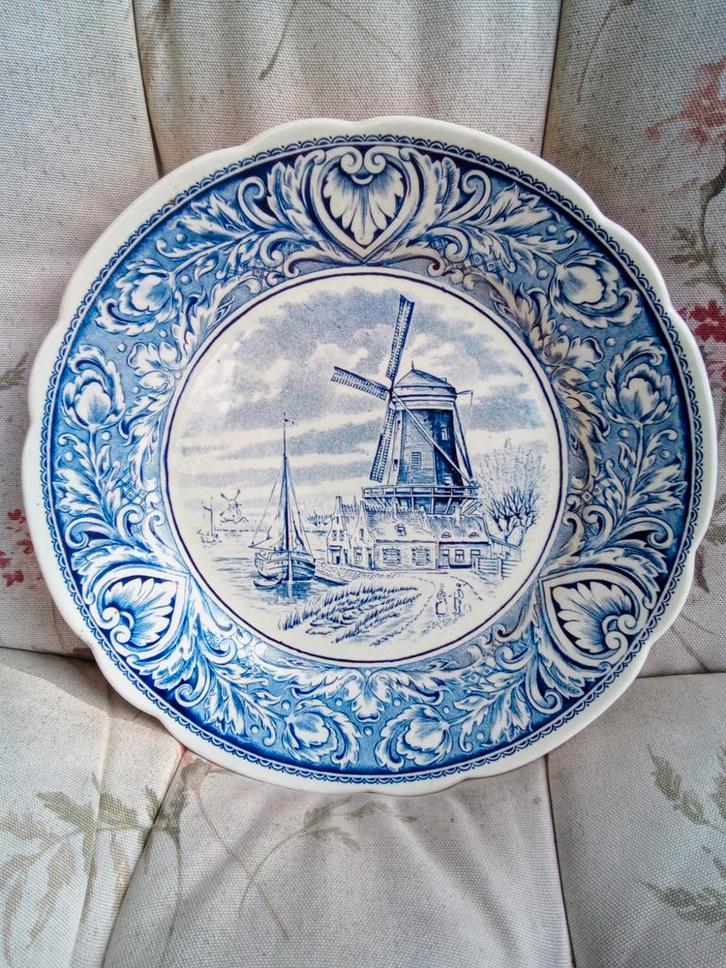 Antiek Delfts blauw wandbord., Antiek en Kunst, Antiek | Wandborden en Tegels, Ophalen of Verzenden