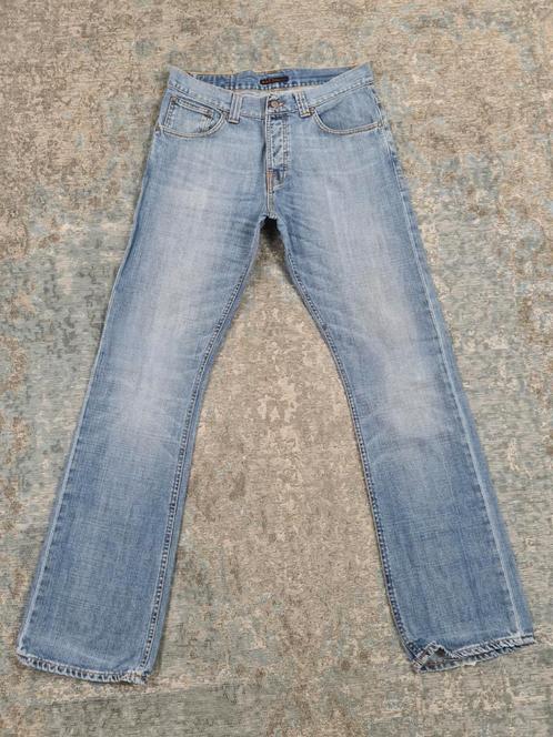 NUDIE Ralf W32 L34 Bootcut 100% katoen Bronno3234 Blauw, Kleding | Heren, Spijkerbroeken en Jeans, Zo goed als nieuw, W32 (confectie 46) of kleiner