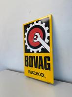 BOVAG Auto Rijschool emaille bord, Antiek en Kunst, Antiek | Emaille, Ophalen of Verzenden