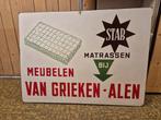 Star matrassen emaille reclamebord, Ophalen, Gebruikt, Reclamebord