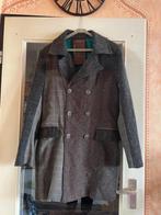 Zgan. patchwork tweed mantel 44 van Desigual nu voor 69,99€, Kleding | Dames, Jassen | Winter, Grijs, Maat 42/44 (L), Ophalen of Verzenden