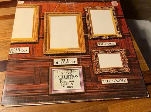 LP EMERSON LAKE PALMER PICTURES AT AN EXHIBITION MANTICORE, Cd's en Dvd's, Vinyl | Rock, Gebruikt, Progressive, 12 inch, Verzenden