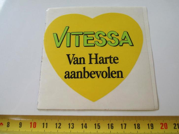 sticker VITESSA van harte aanbevolen, Verzamelen, Stickers, Zo goed als nieuw, Ophalen