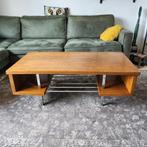 Vintage salontafel mid century. hout, metaal, Ophalen, Gebruikt, 100 tot 150 cm, 50 tot 100 cm