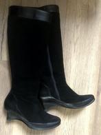 MART VISSER zwarte leren/suède laarzen mt 36 kleine sleehak, Kleding | Dames, Schoenen, Hoge laarzen, Mart Visser, Zwart, Ophalen of Verzenden