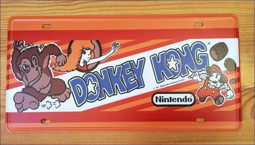 DONKEY KONG Retro Arcade Metalen Wandbord, Spelcomputers en Games, Games | Overige, Nieuw, 1 speler, Verzenden