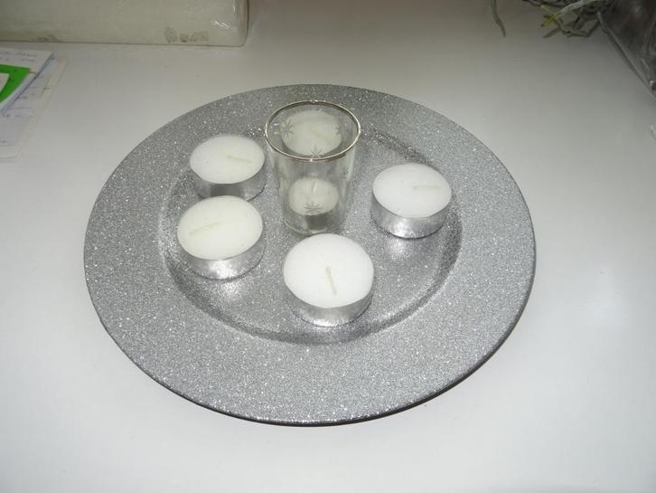 KERST - 2x PLATEAU ter Decoratie (Nieuw), Diversen, Kerst, Nieuw, Ophalen