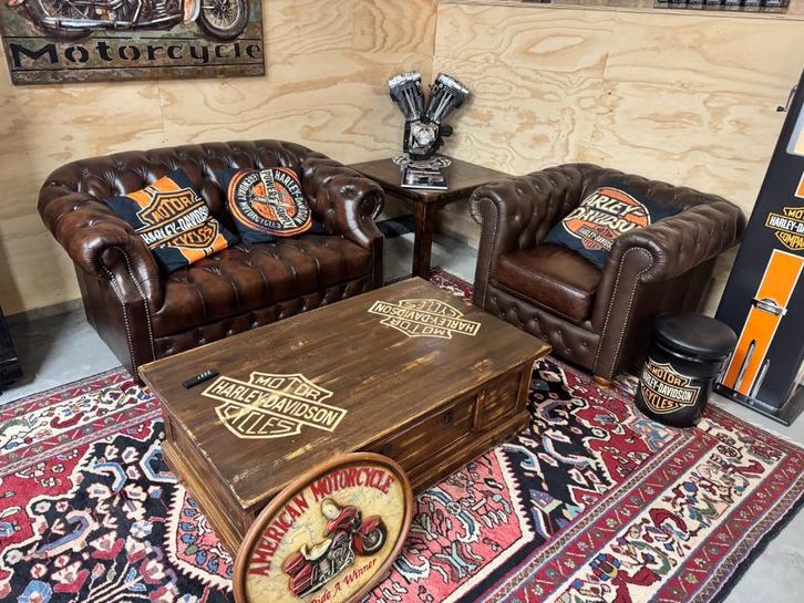 Harley-Davidson Salon Tafel - Uniek & Nieuwstaat, Huis en Inrichting, Tafels | Salontafels, Nieuw, Minder dan 50 cm, 50 tot 100 cm