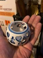 Delfts Blauw Kaarsenhouder Hartjes, Ophalen, Overige materialen, Wit, Zo goed als nieuw