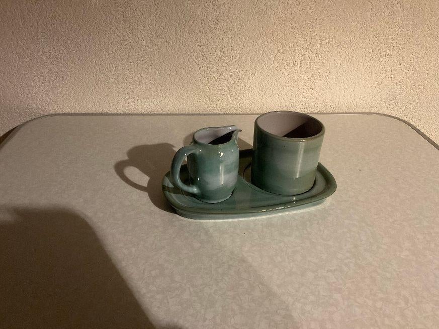 Volendams aardewerk groen, Gebruikt, Overige typen, Ophalen of Verzenden, Overige stijlen