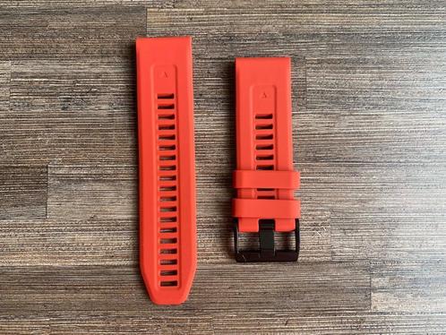 25034 Polsband Quickfit Garmin Fenix 26mm, nieuw, Sieraden, Tassen en Uiterlijk, Sporthorloges, Nieuw, Rood, Ophalen of Verzenden