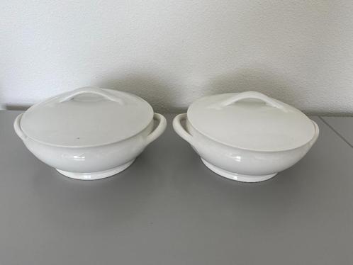 2 dekschalen Societe Ceramique Maestricht, Antiek en Kunst, Antiek | Keramiek en Aardewerk, Ophalen of Verzenden
