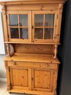 Houten kast met glazen deuren van het merk Creafort, Huis en Inrichting, Ophalen, Gebruikt, 100 tot 150 cm, Cottage