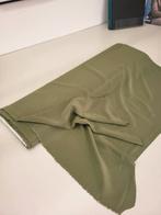 Crepe de chine 100% zijde olijfgroen 6 meter, Hobby en Vrije tijd, Stoffen en Lappen, 120 cm of meer, Ophalen of Verzenden, Nieuw