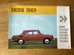 Skoda Brochure - 1969 alle modellen Nederlands, Ophalen of Verzenden, Gelezen, Overige merken