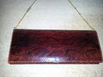 schitterende vintage slangenlederen handtas,avondtas, clutch, Ophalen of Verzenden, Zo goed als nieuw, Handtas