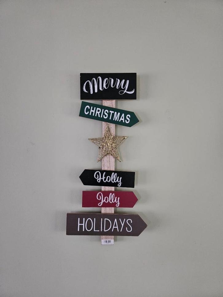 Kerst wegwijzer met led, Diversen, Kerst, Nieuw, Ophalen of Verzenden