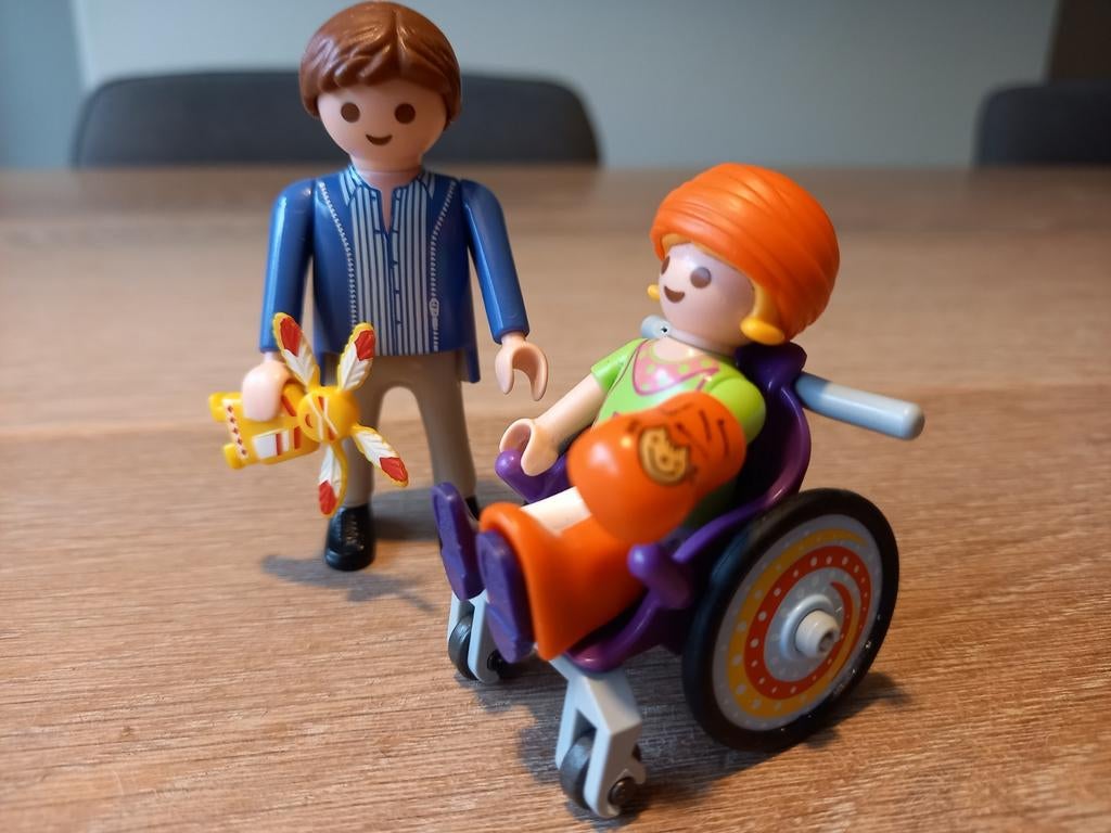 Playmobil Meisje in rolstoel - 6663 COMPLEET, Ophalen of Verzenden, Zo goed als nieuw, Complete set