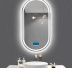 Ovale spiegel zwart 100x50cm klok,verwarming en dimbare LED, Doe-het-zelf en Verbouw, Overige Doe-het-zelf en Verbouw, Nieuw, Ophalen of Verzenden