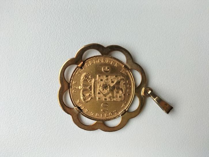 Gouden Tientje 1897 in Hanger, Postzegels en Munten, Munten | Nederland, Ophalen of Verzenden