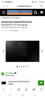 Samsung nz84t9747vk nieuw inductie met afzuiging, Witgoed en Apparatuur, Nieuw, 4 kookzones, Ophalen of Verzenden, Inbouw