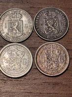 4 Halve Guldens Wilhelmina - 1898, 1905, 1913, 1919, Postzegels en Munten, Munten | Nederland, ½ gulden, Zilver, Ophalen of Verzenden