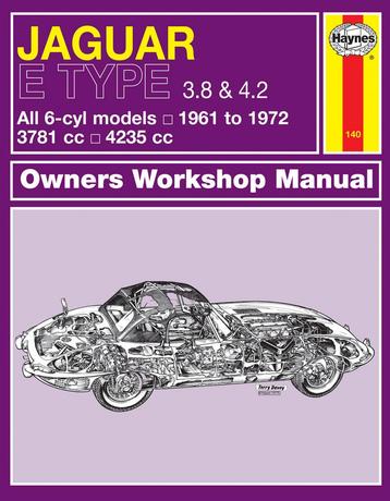 HAYNES Werkplaats handboek JAGUAR E-TYPE 3.8 en1961-1972 beschikbaar voor biedingen