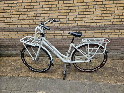 Gazelle Miss Grace damesfiets wit maat 49, Fietsen en Brommers, Fietsen | Dames | Damesfietsen, Gebruikt, Gazelle, 47 tot 50 cm