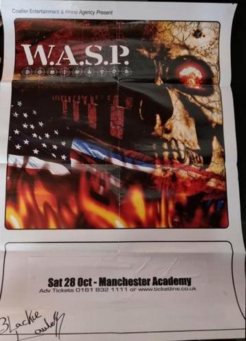 W.A.S.P. Dominator Tour 2006 tour poster from England, UK